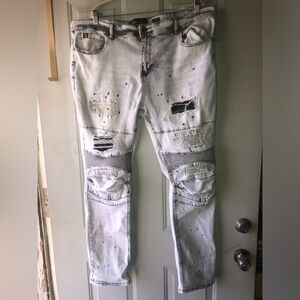 Switch Remarkable slim taper fit biker jeans size 42